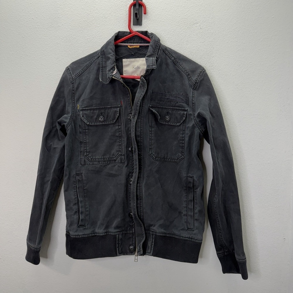 Urban Outfitters Koto Men's Jacket Utility Chore Field Military Zip Button SZ S